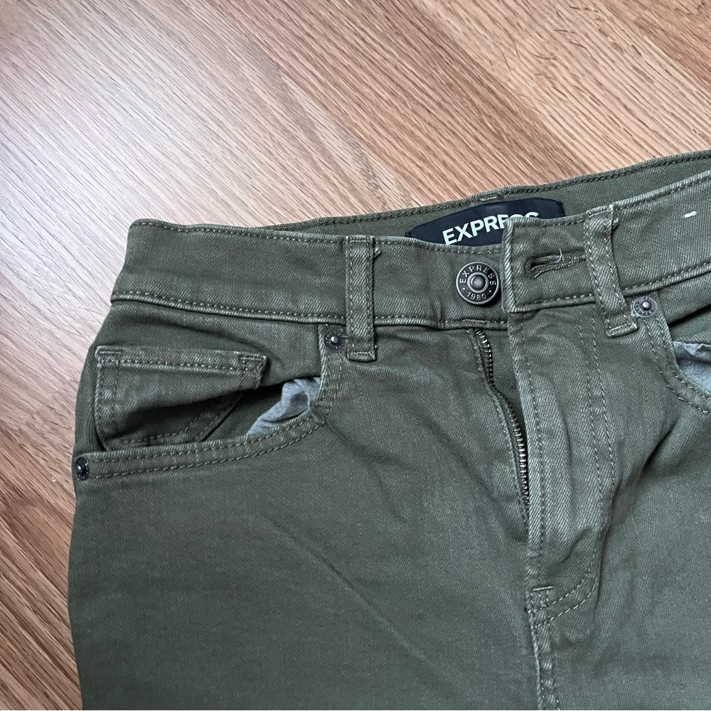 Green wide leg jeans - Picture 2 of 3